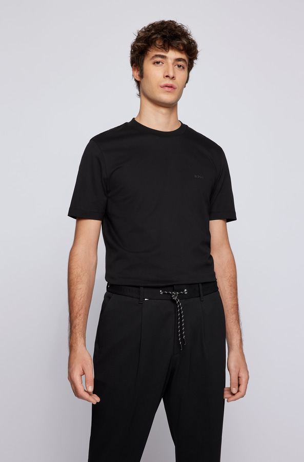 ΜΠΛΟΥΖΑ T-SHIRT BOSS - 001 ΜΑΥΡΟ